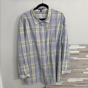 Chaps Women’s Blue Plaid Shirt